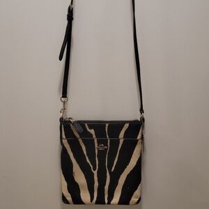 Coach Crossbody Purse Zebra Print